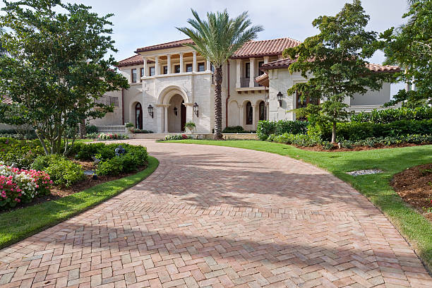 Residential Paver Driveway in Shady Hollow, TX